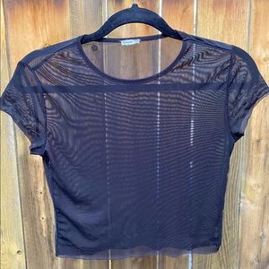 Garage Sheer Black Top